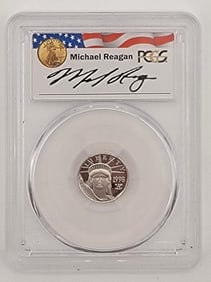 1998-W $10 Statue Of Liberty Platinum Coin PCGS PR-69 DCAM