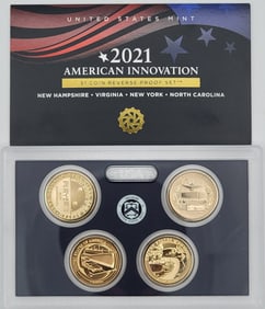 2021 US Mint American Innovation $1 Coin Reverse Proof Set