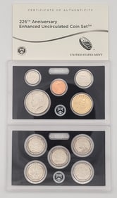 2017 United States 225th Anniversary Enhanced Uncirculated Coin Set