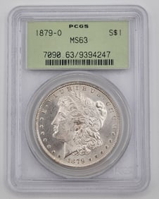 1879-O United States Morgan Silver Dollar PCGS MS 63