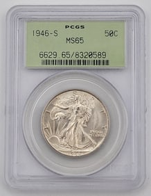 1946-S United States Walking Liberty Half Dollar PCGS MS 65