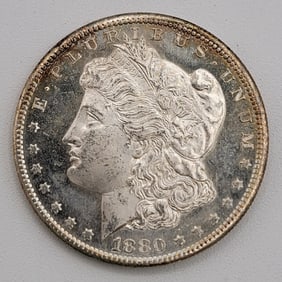 1880-S Uncirculated United States Morgan Silver Dollar