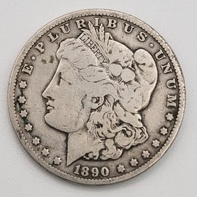 1890-CC Circulated United States Morgan Silver Dollar