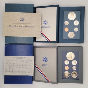 1986 & 1987 U.S. Mint Prestige Proof Sets