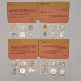 (4) 1962-1963-1964 U.S. Mint Proof Sets