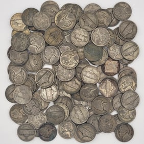 120 Mixed Date Silver Jefferson War Nickels