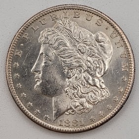 Uncirculated 1881-S Morgan Silver Dollar