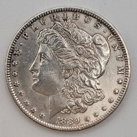 Uncirculated 1889 U.S. Morgan Silver Dollar