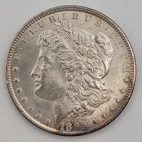 Uncirculated 1896 U.S. Morgan Silver Dollar