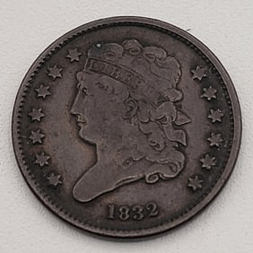 U.S. 1832 Classic Head Half Cent