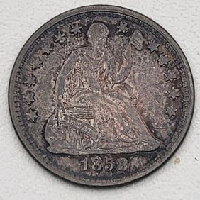 U.S. 1858 Seated Liberty Silver Half Dime
