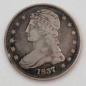 U.S. 1837 Capped Bust Silver Half Dollar Variety 2