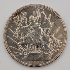 1913 Mexico Silver "Caballito" 1 Peso Coin