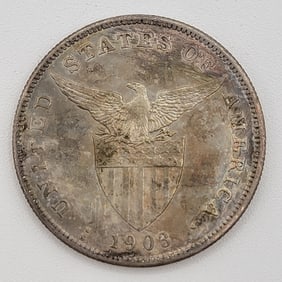 1903-S U.S. Philippines One Peso Silver Coin