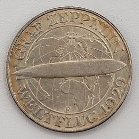 Germany Uncirculated 1930-F Weimar Republic 3 Reichsmark Silver Coin