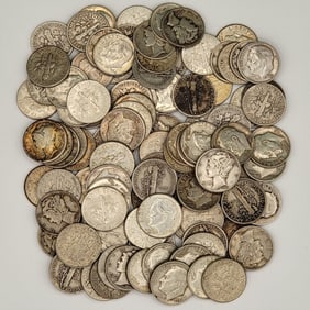 $10 Face Value Of 90% Silver Mercury & Roosevelt Dimes