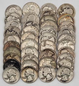 $10 Face Value Of 90% Silver Washington Quarters