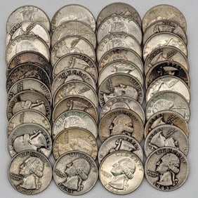 $10 Face Value Of 90% Silver Washington Quarters