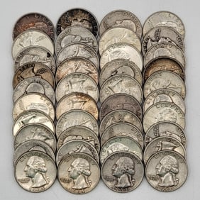 $10 Face Value Of 90% Silver Washington Quarters