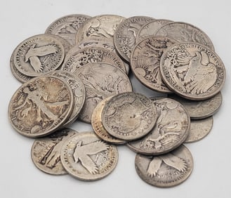 $9.75 Face Of Mixed 90% Silver U.S. Coin