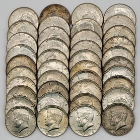 $20 Face Value Of 40% Silver Kennedy Half Dollars
