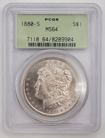 1880-S United States Morgan Silver Dollar PCGS MS 64