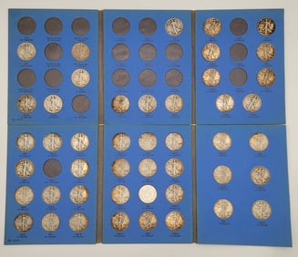 46 Pc. U.S. Walking Liberty Silver Half Dollar Partial Set