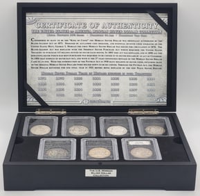 7 Pc. Bradford Exchange "U.S. Morgan Silver Dollar" Collection
