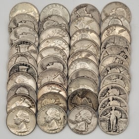 $10.25 Face Value Of 90% Silver U.S. Quarters