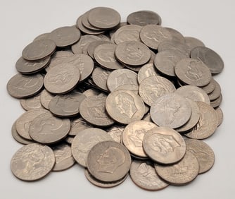 (100) Mixed Date Clad U.S. Eisenhower Dollars