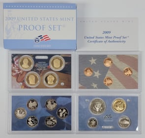 2009 US Mint Proof Set In Box With COA