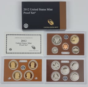 Short Run 2012 US Mint Proof Set In Box With COA