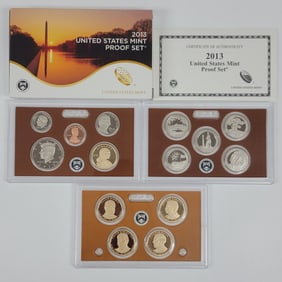 2013 US Mint Proof Set In Box With COA