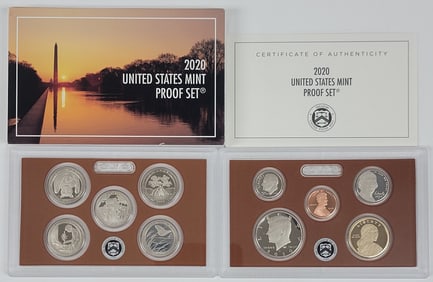 2020 US Mint Proof Set In Box With COA