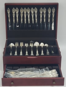 82 Pc. Oneida/Traditions "Du Maurier" Sterling Silver Flatware Set