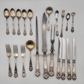 21 Pc. Towle "Georgian" Sterling Silver Partial Flatware Set