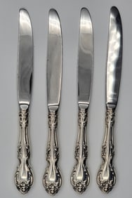 4 Pc. Gorham "Melrose" 8-7/8" Sterling Handle Dinner Knives