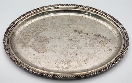 Vintage Fisher Sterling Silver Oval Tray