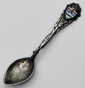 (5) Antique Native American Sterling Silver Souvenir Spoons & Fork