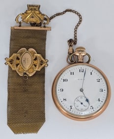 1923 Elgin Grade 313 Open Face Pocket Watch