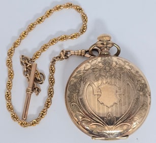 1908 Waltham Grade No. 18 Hunting Case Pocket Watch