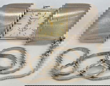 Vintage Marshall Sterling Silver Folding Case Pocket Travel Watch