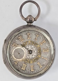 Antique Kaltenbach English Sterling Silver Pocket Watch