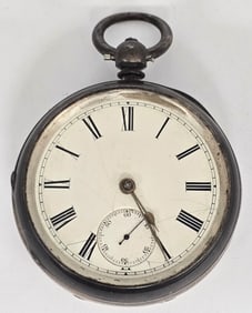 Antique English Sterling Silver Pocket Watch