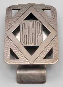 1945 Sterling Silver Money Clip Owned By PGA Golfer Charles "Charley" Penna