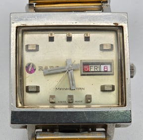 Vintage Men's Rado Manhattan Automatic Wrist Watch