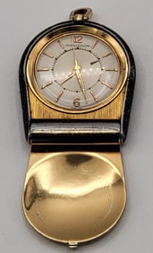 Vintage Swiss Jaeger LeCoultre Memovox Travel Alarm Clock/Watch