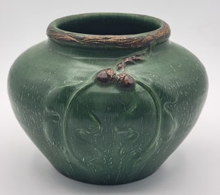 Ephraim Faience Art Pottery Valley Oak Vase