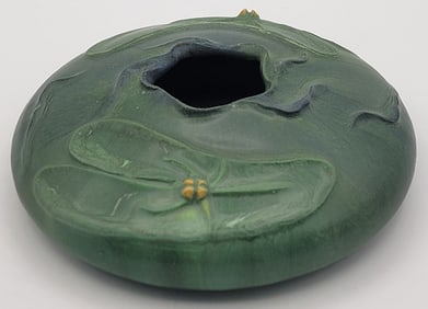 Ephraim Faience Art Pottery Lily Pond Vase