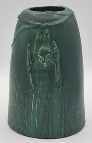 Ephraim Faience Art Pottery Hanging Bat Vase